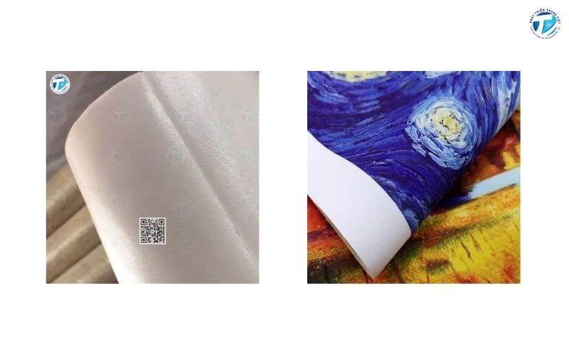 Canvas mặt bóng ngoài trời bóng và có gân nhẹ